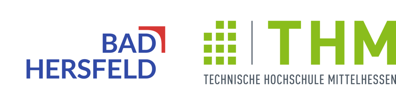 Logo Stadt Bad Hersfeld und THM Logo Stadt Bad Hersfeld und THM